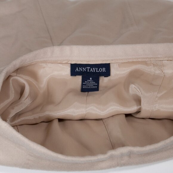 Ann Taylor Wool & Cashmere Blend Midi Skirt Size 6 Camel Beige - Picture 4 of 4